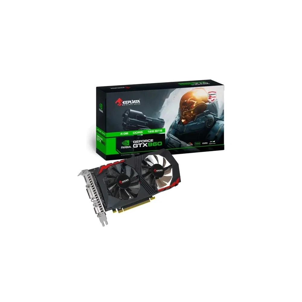 Placa de Vídeo Keepdata Gef GTX960 Nvidia Geforce GTX960 4GB DDR5