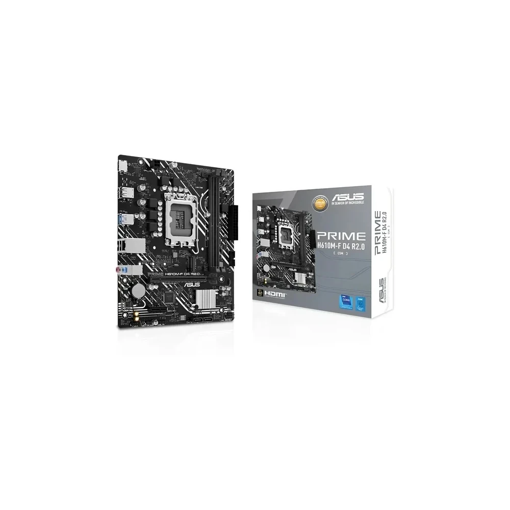 Placa-Mãe Asus Prime H610M-F D4 R2.0 LGA 1700 DDR4 Micro ATX