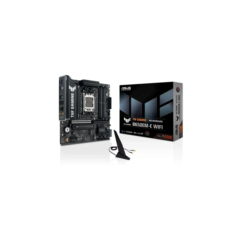 Placa Mãe Asus Tuf Gaming B650EM-e Wifi Socket AM5 Chipset AMD B650 DDR5 Micro ATX