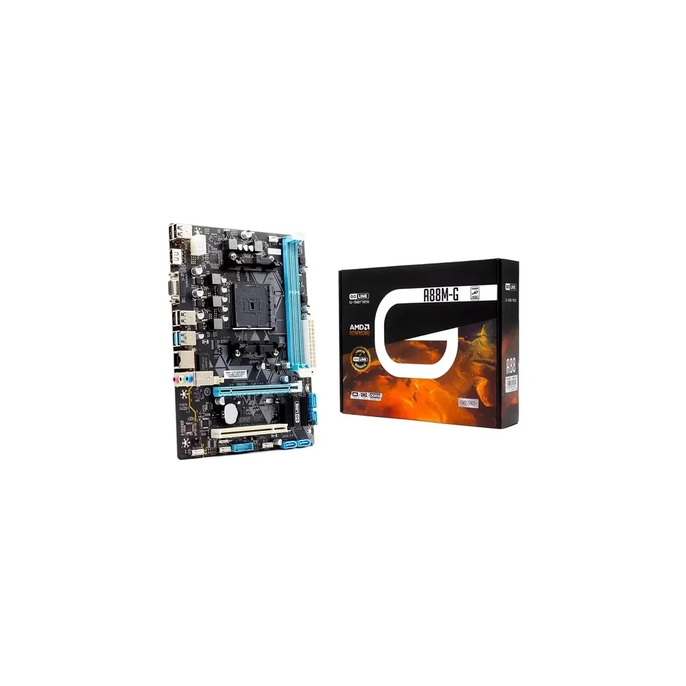 Placa Mãe Goline A88M-G DDR3 SocketFM2/FM2+ Chipset AMD A88 Micro ATX - (1 Ano de Garantia)