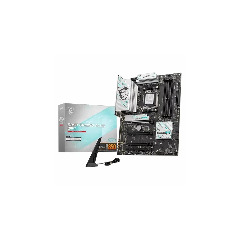 Placa-mãe MSI B850 Gaming Plus Wifi 4xDDR5 Socket AM5 Chipset AMD B850 ATX