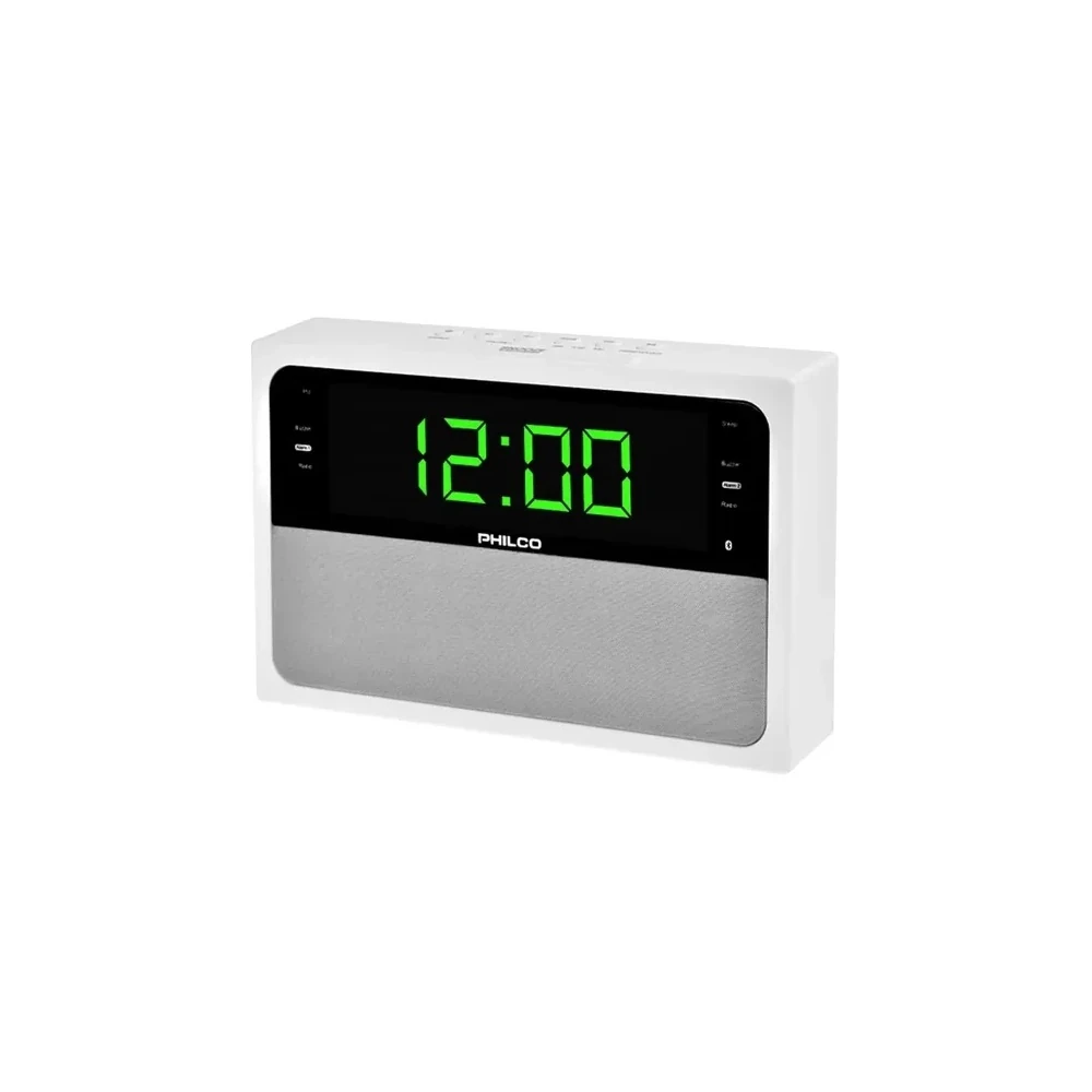 Rádio Relógio Philco PAR1018BT-GR 1,8" Branco e Cinza