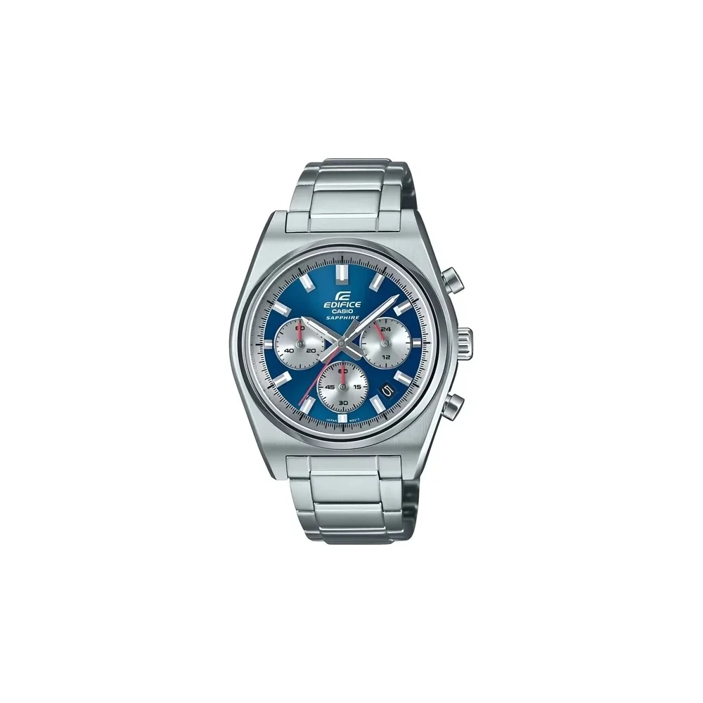 Relógio Casio Edifice Standard Chronograph EFB-730D-2AVUDF Analógico Masculino - Prata/Azul
