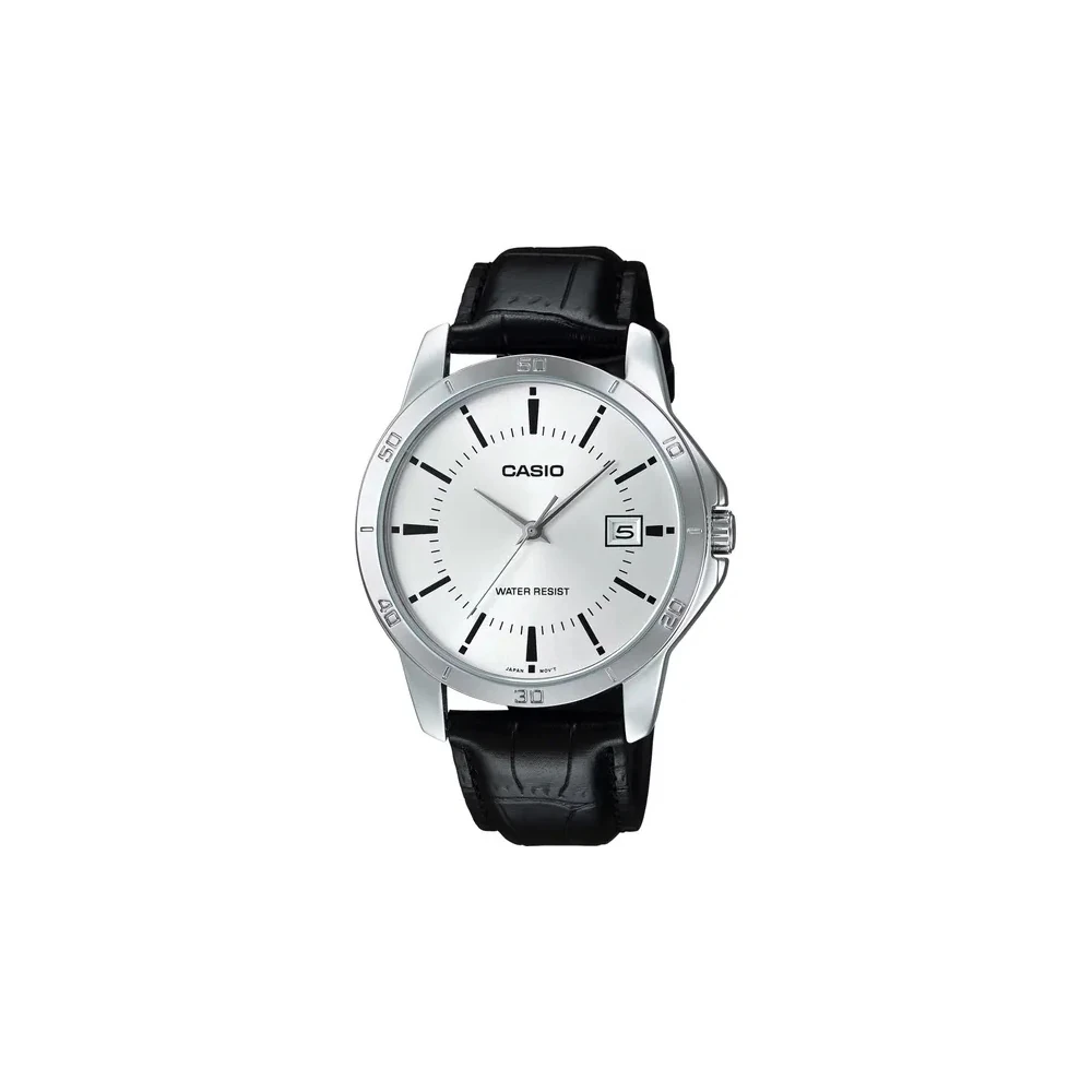 Relógio Casio MTP-V004L-7AUDF Analógico Masculino - Prata/Prata/Preto