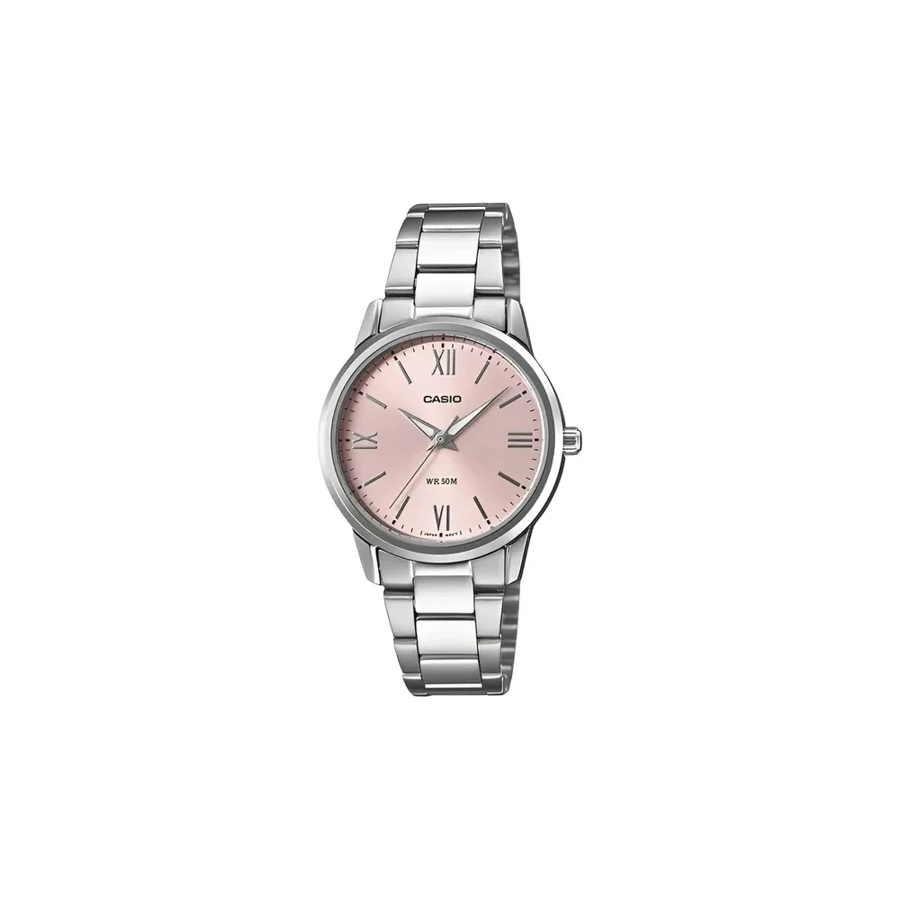 Relógio Casio Vintage LTP-1303DD-4AVDF Analógico Feminino - Prata/Rosa