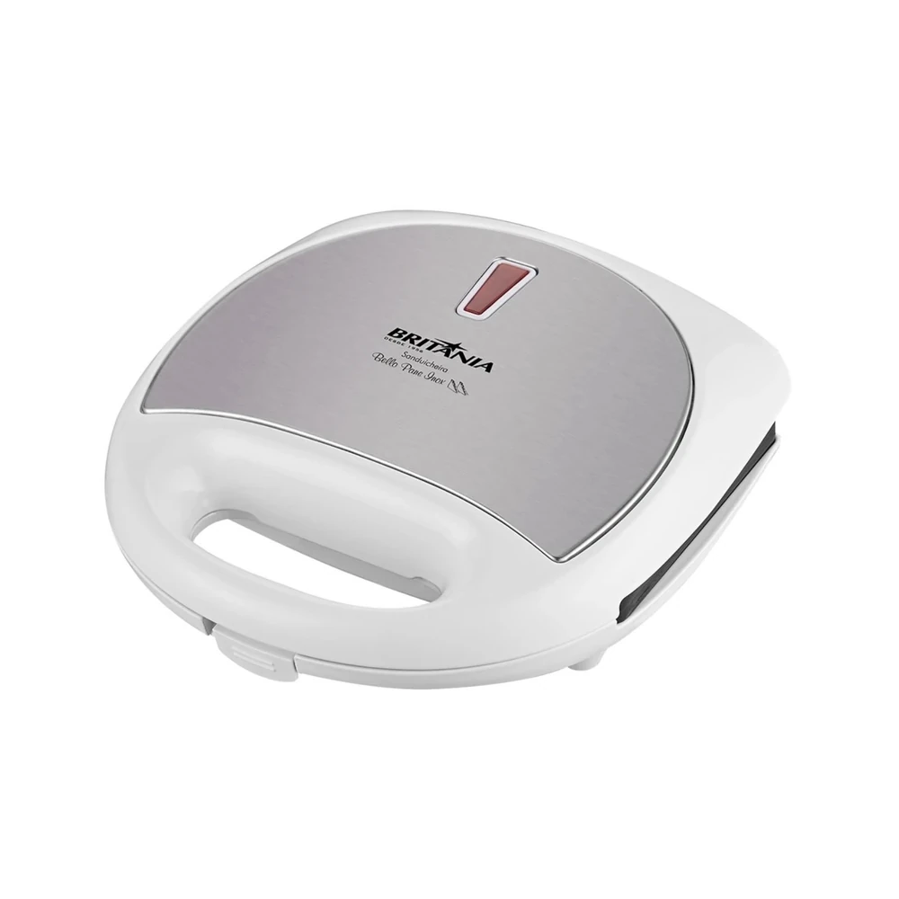 Sanduicheira Britânia Bello Pane Inox N Branco/Prata 110v