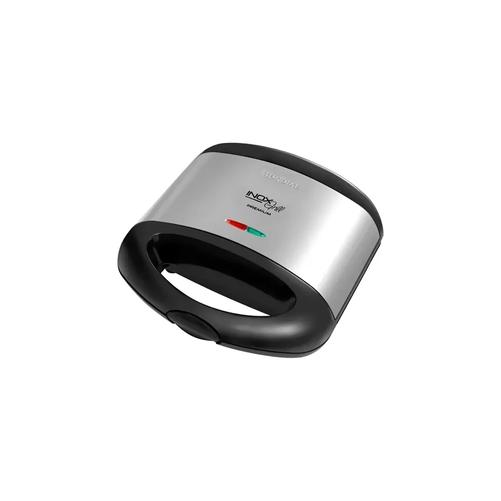 Sanduicheira e Grill Mondial Inox Grill Premium S-07 800 Watts 127V ~ 60Hz Preto/Cinza