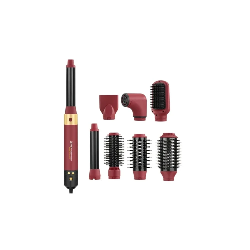 Secador Multiestilizador Enzo Supermotor EN-6223 8 Em 1 1500W 220V - Vermelho