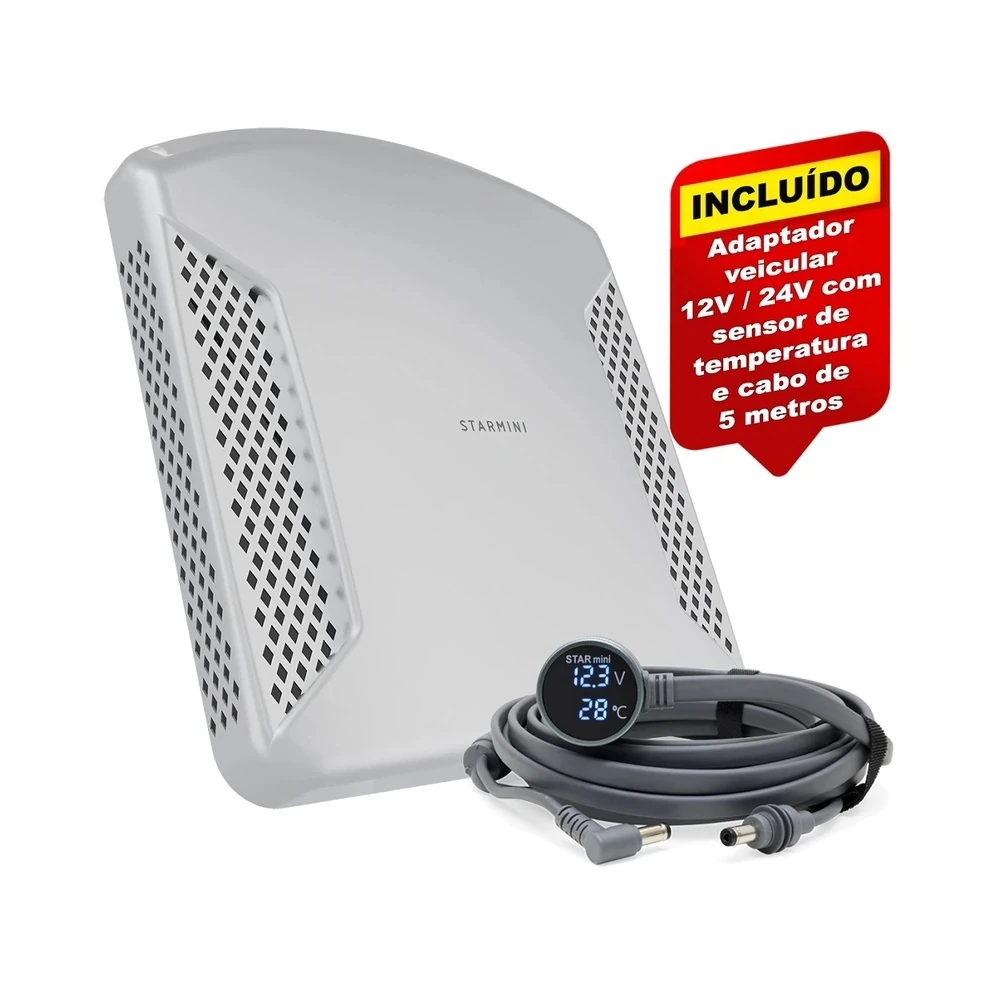 Suporte de Teto para Automóvel StarMini com Cabo 5m e Sensor de Temperatura - Branco