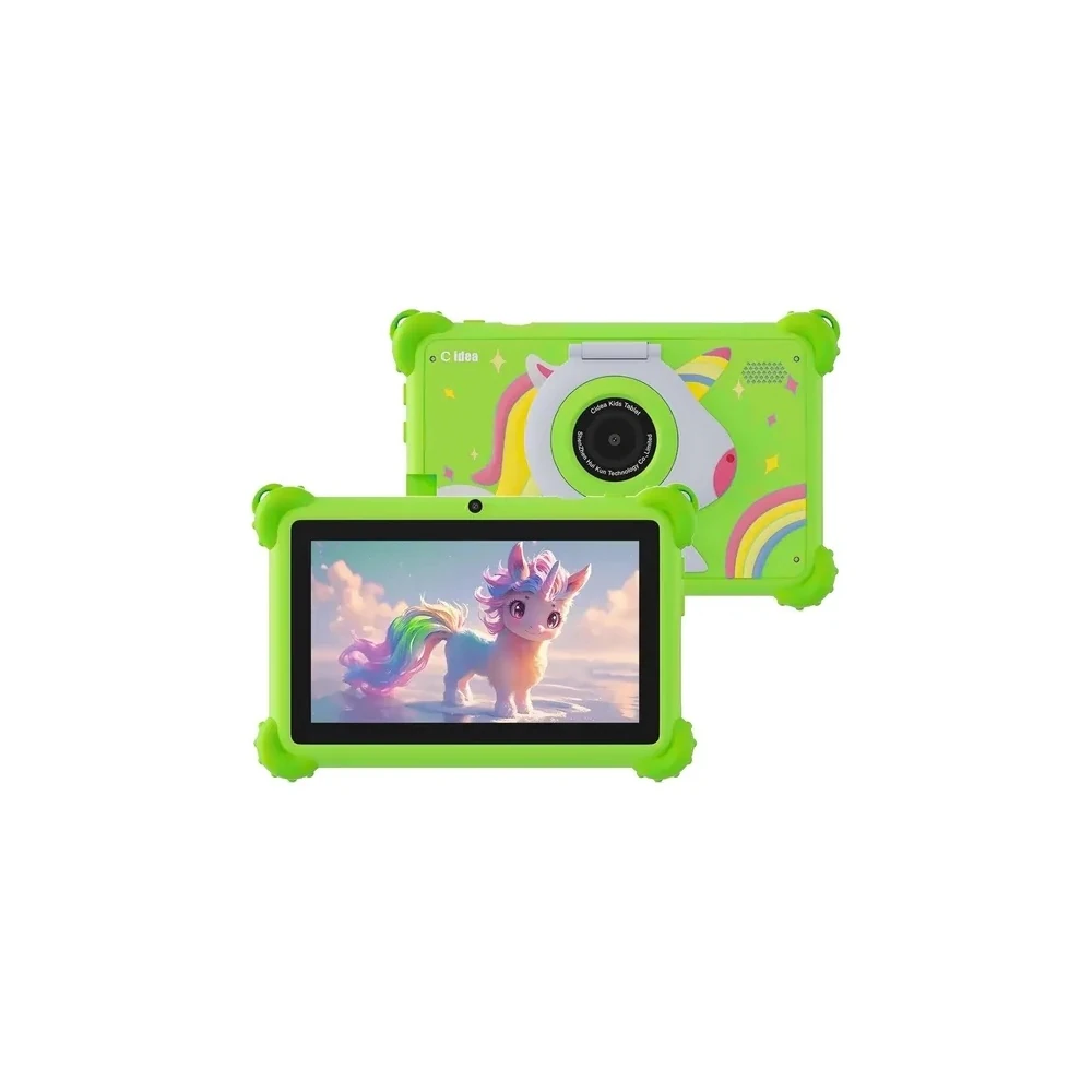 Tablet Infantil C Idea CM88 Kids Wi-Fi 7" 8/256GB Verde + Capa/Acessórios