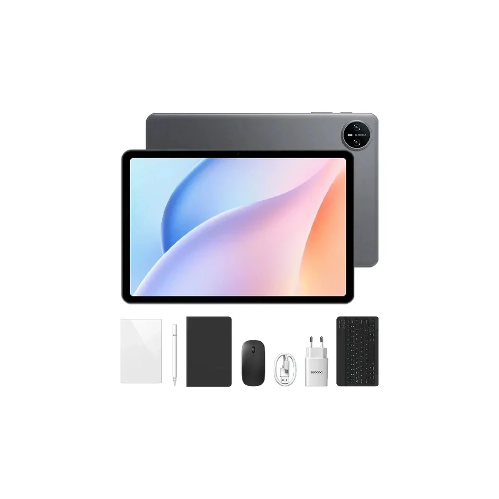 Tablet Doogee Tab A9 Vip Edition Agile 64GB/3GB Ram de 10.1" 8MP/5MP + Teclado Inglês + Capinha Cinza
