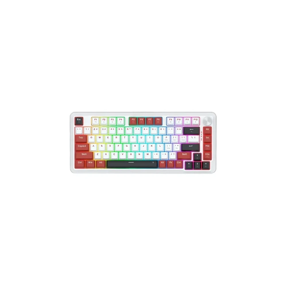 Teclado Gamer Redragon Stormhunter Magnetic K721WRB RGB Switch USB-C - Branco
