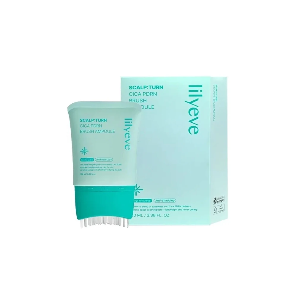 Ampola Escova Turn Cica PDRN para Tratamento Capilar Lilyeve Scalp 100ML