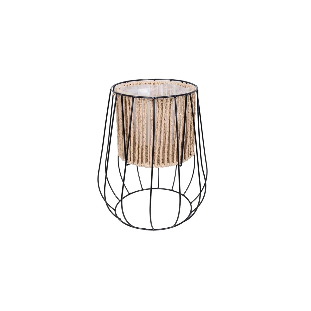 Vaso com Suporte de Metal 20.5x30cm