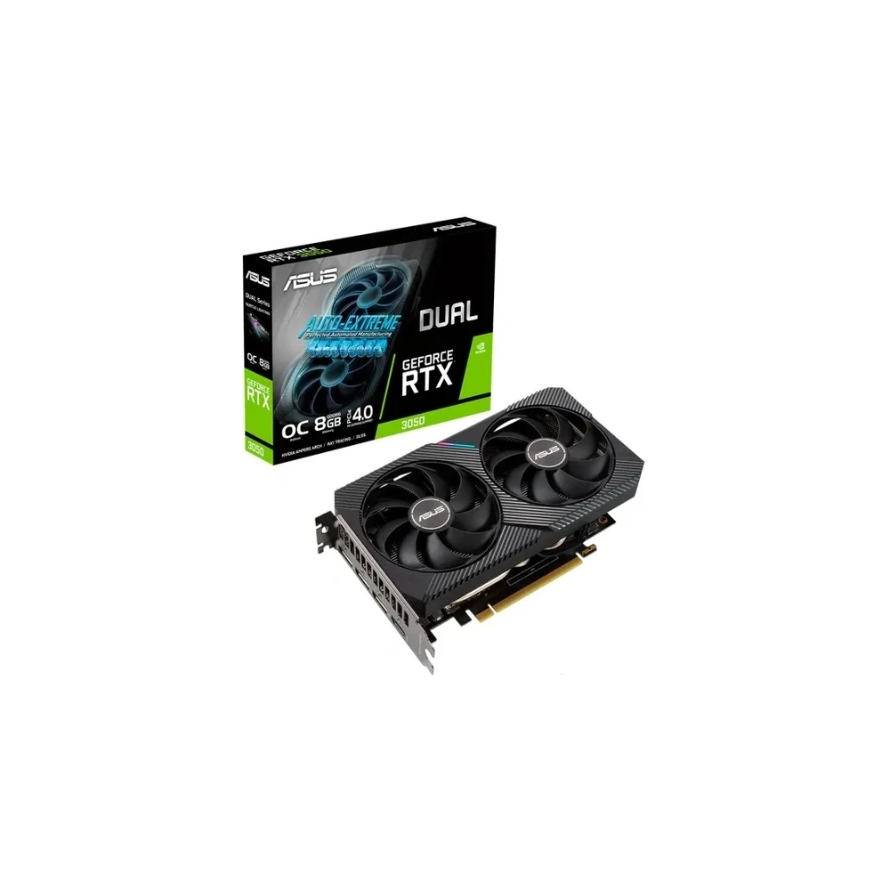 Placa de Vídeo Asus Dual OC VGA RTX 3050 6GB 90YV0K60-M0NA00 DUAL-RTX3050-06