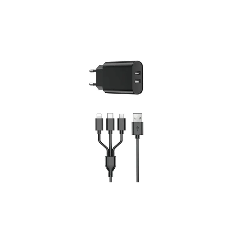 Carregador Wiwu WI-U003 20W Kit 3/1 Preto