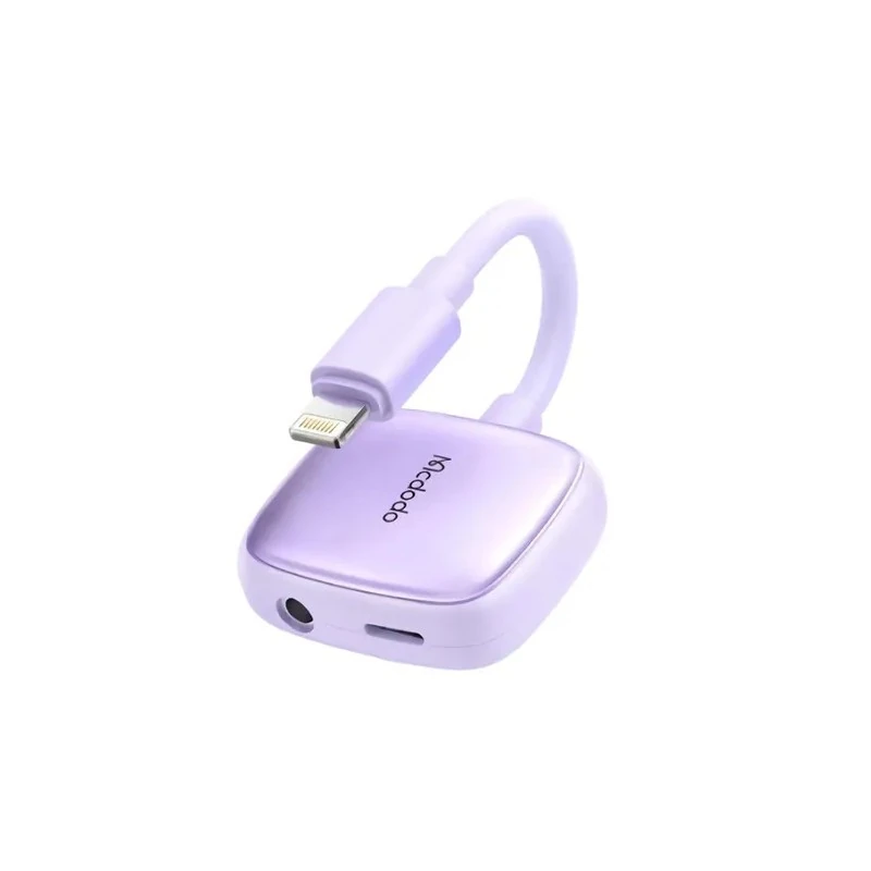 Adaptador Mcdodo CA-2741 Lightning Para Lightning / Pino 3.5MM - Roxo