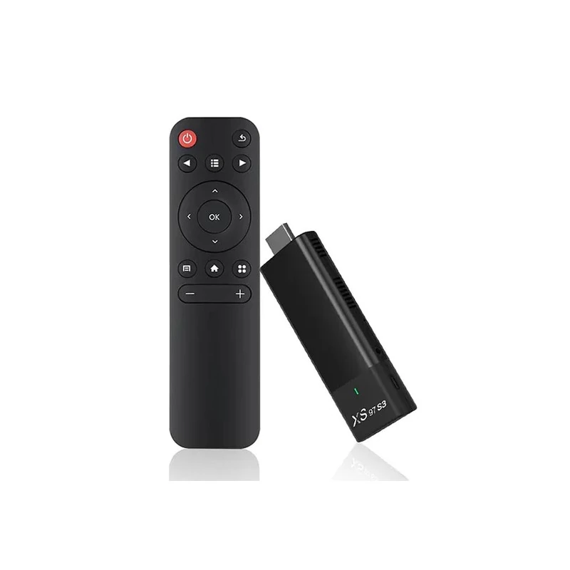 Adaptador para Streaming Media Player TV Stick XS 97S3 / Android TV / 4K / Full HD / Wi-Fi / Bluetooth - Preto