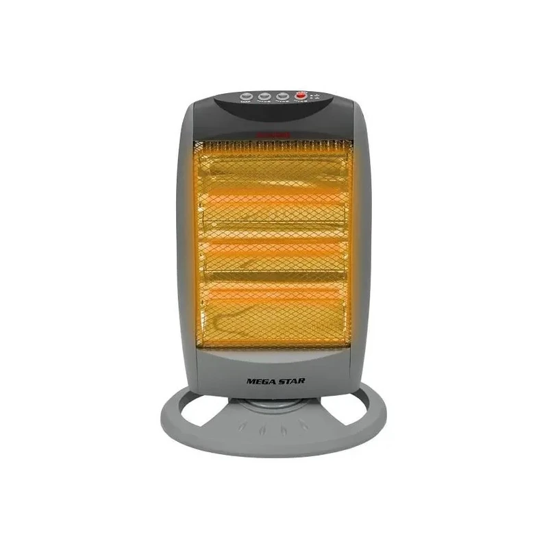 Aquecedor Megastar TC80 / 1200W / Termostato Ajustável / 220V ~ 50/60HZ - Cinza