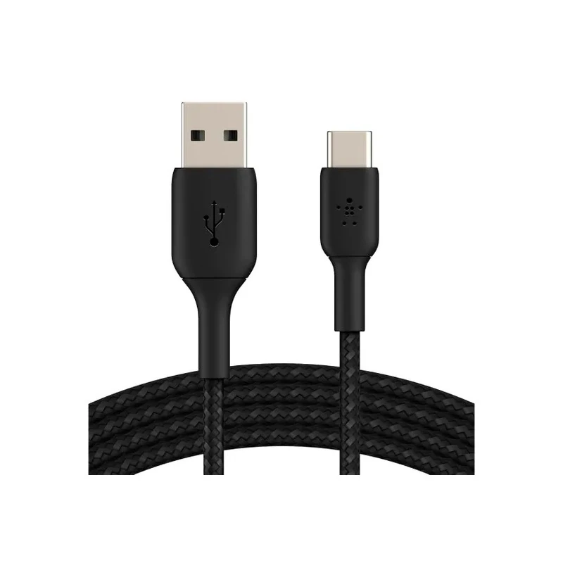 Cabo Belkin CAB002BT1MBK / 1 Metro / USB-A / USB-C – Preto