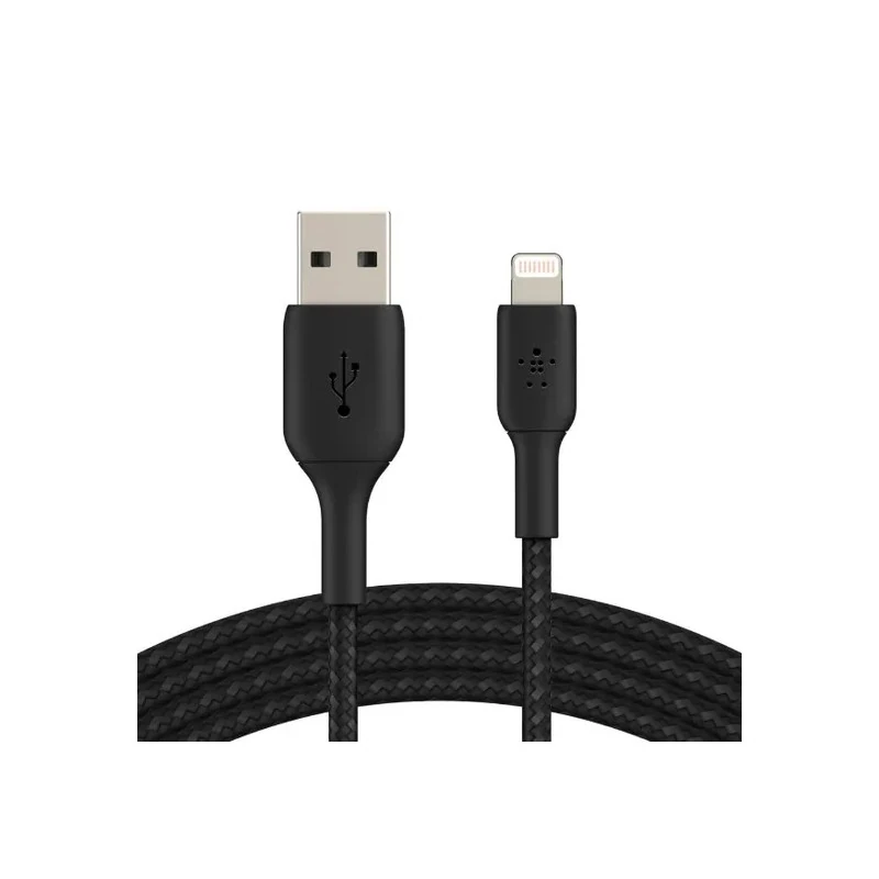 Cabo Belkin USB-A para Lightning CAA002BT1MBK / 1 Metro - Preto