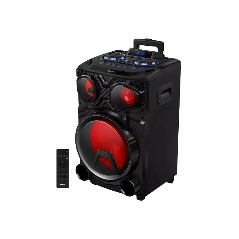 Caixa de Som Philips TAX3305/ 77 / 12" / 100W / Bluetooth / USB / FM - Preto