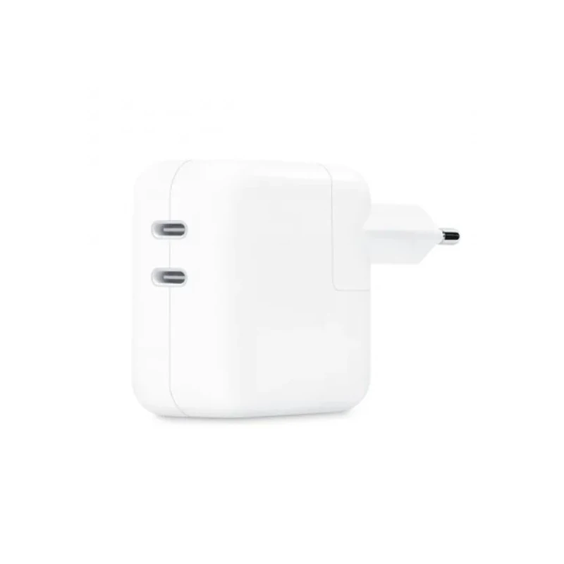 Carregador / Adaptador de Parede Apple MW2K3BZ/A A2676 / 2X USB-C - Branco