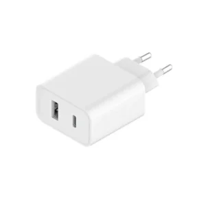 Carregador / Adaptador de Parede Xiaomi AD332EU / 33W / USB-A / USB-C - Branco