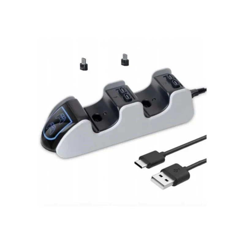 Carregador para Bateria de Controle Dobe TP5-0530 para Controle PS5 / Dual - Branco