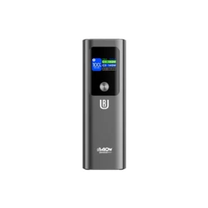 Carregador Portátil Powerbank Ur UP-19 / 140W / 3000MAH / USB-A / 2X USB-C / com Lanterna - Cinza Escuro