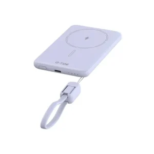 Carregador Portátil Powerbank Wireless G-Tide Slim 01 / 20W / 5000mAh / USB-C - Roxo