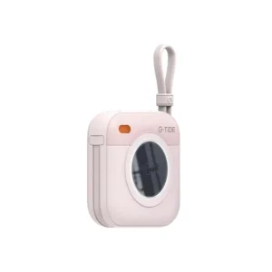 Powerbank de Recarga Wireless Portátil Jogo Multi G-Tide X1 Bluetooth Carregador 10000mAh 20W USB-C Duplo - Rosa - Carregador Sem Fio