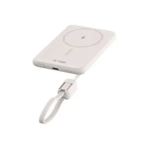 Carregador Portátil Wireless Powerbank G-Tide Slim 01 / 5000mAh / 20W / USB-C - Bege
