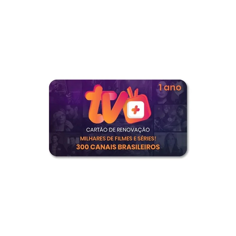 Cartão Aplicativo TV+/Infinity 1 Ano de Serviço