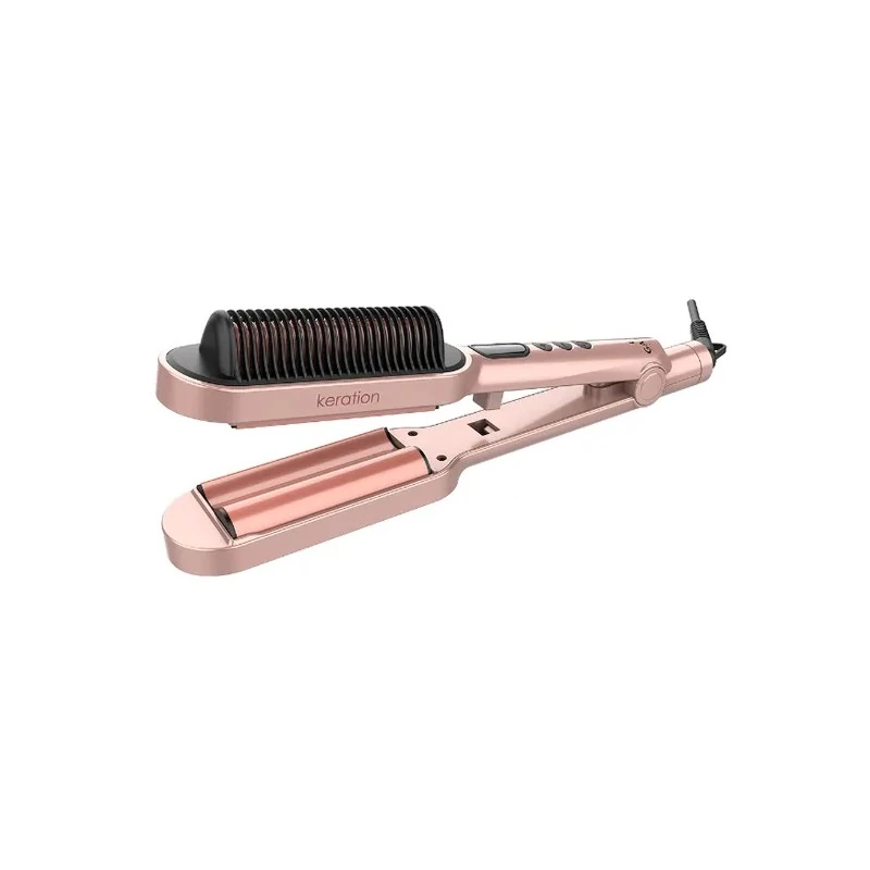 Modelador de Cabelo Gama Waver & Brush / 2 Em 1 / 220°C / Bivolt - Rose