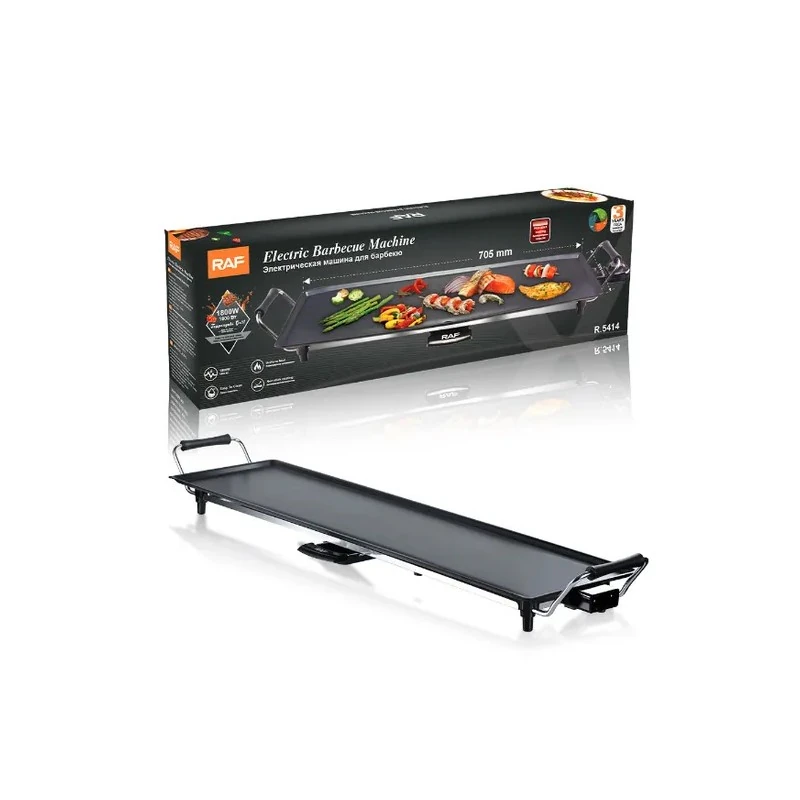 Churrasqueira Elétrica Raf R.5414 / 1800W / 220-240V ~ 50/60HZ - Preto