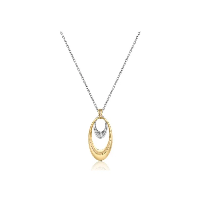 Colar Feminino Daniel Klein DKJ.5.20013-3 - Prata/Ouro