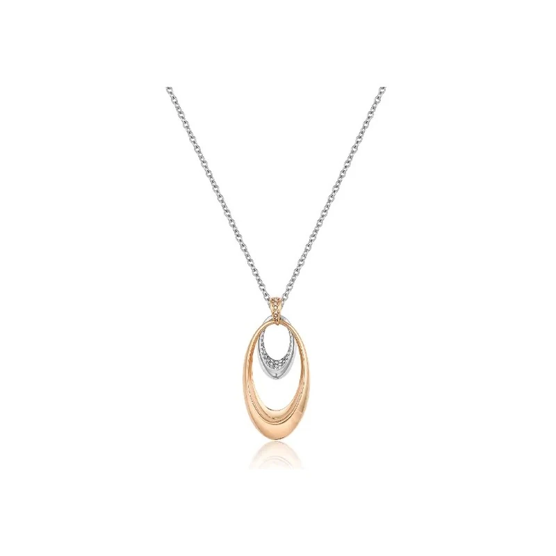 Colar Feminino Daniel Klein DKJ.5.20013-4 - Prata/Rose Gold