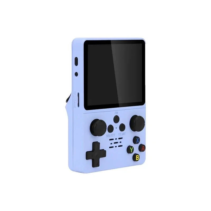 Consola Game Portatil Gameboy Switch R35S / Recarregável / PS1/ PS2/ PSP / 3.5" / 1GB - Azul Claro