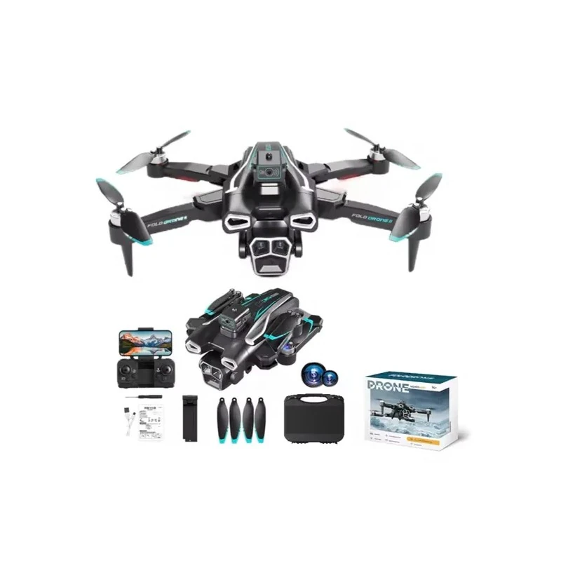 Drone Dobrável Série No.H35 / Dupla Câmera / HD / 360° / Wi-Fi - Preto