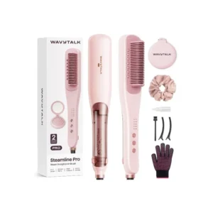 Escova Alisadora Wavytalk Steamline Pro B395 / 410°C / 67W / Bivolt - Rosa