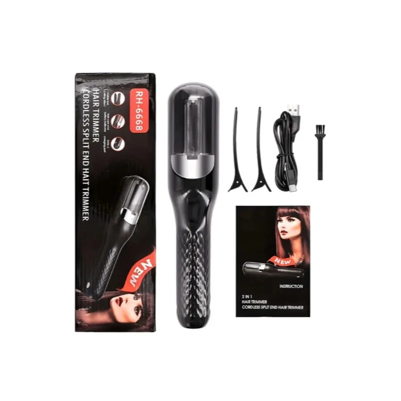 Escova Corta Pontas Hair Trimmer RH-6668 / 5V - Preto