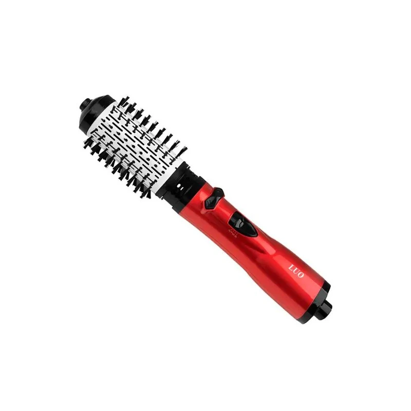 Escova Secadora Modeladora Elétrica Luo LU-4667 / 3000W / Giratória / 2 Temperaturas / 220V ~ 50/60HZ - Vermelho/Preto