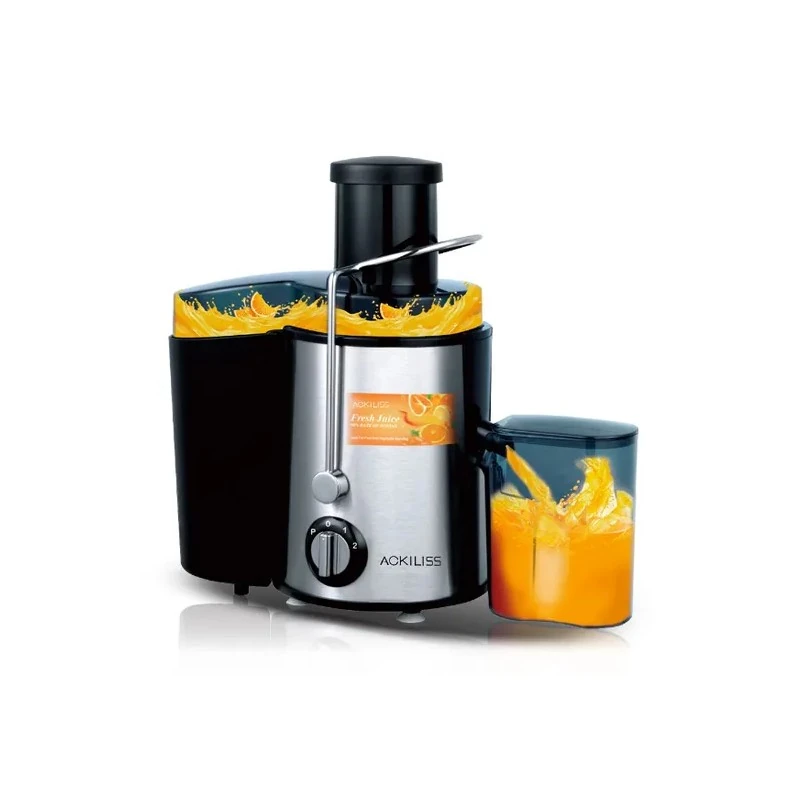 Extrator de Suco Ackiliss ACL-2817S / 1000W / 600ML / 220-240V ~ 50/60HZ - Preto/Inox