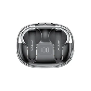 Fone de Ouvido Sem Fio FTX E80-BK com Bluetooth 6.0 / Microfone / Touch / IPX6 - Preto