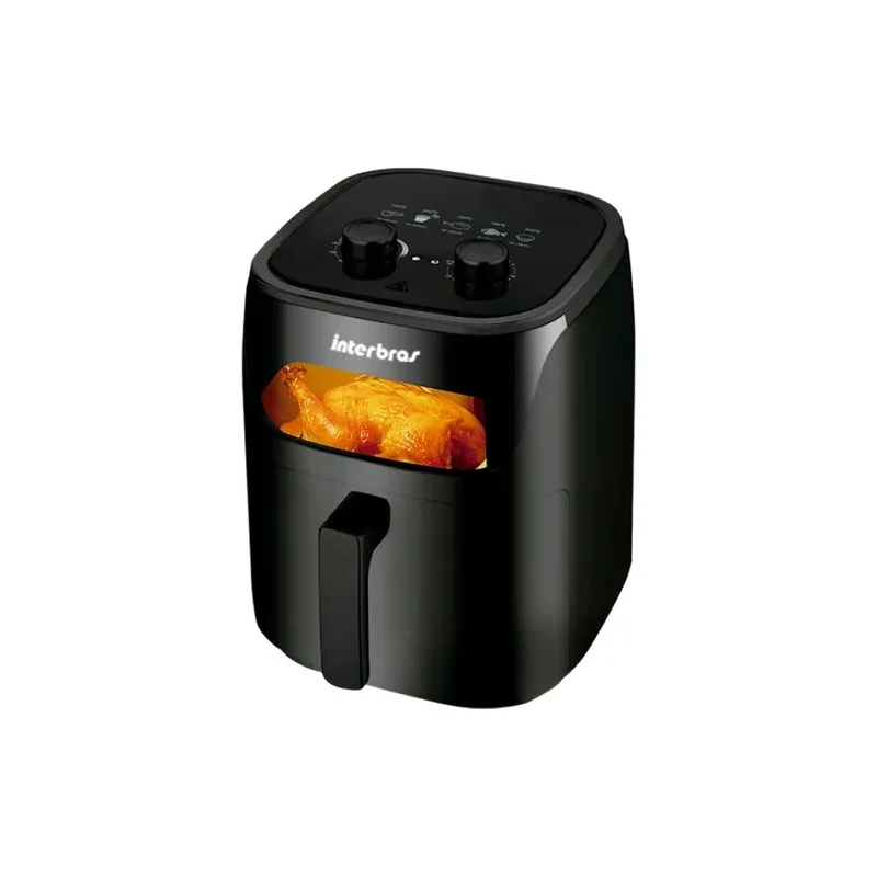 Fritadeira Elétrica Interbras Air Fryer S20BR / 7 Litros / 1500W / 127V ~ 60HZ - Preto