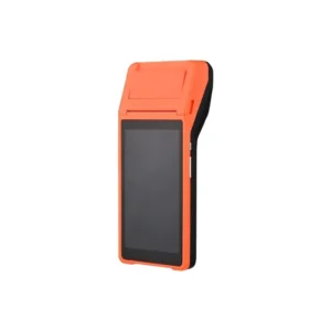Impressora Térmica Portátil / 3G - 4G / Display 5.5" / Touch / Terminal Smart Pos / 58MM / Wifi / Android - Laranja/Cinza