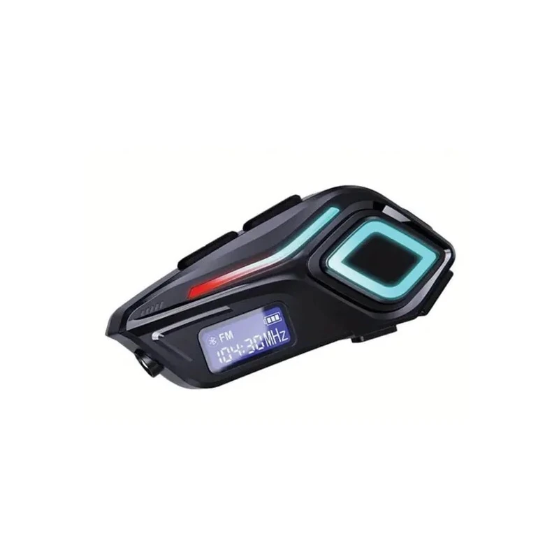 Intercomunicador Bluetooth para Moto / Fone de Ouvido para Capacete Sem Fio Capacete K08 / USB-C - Preto