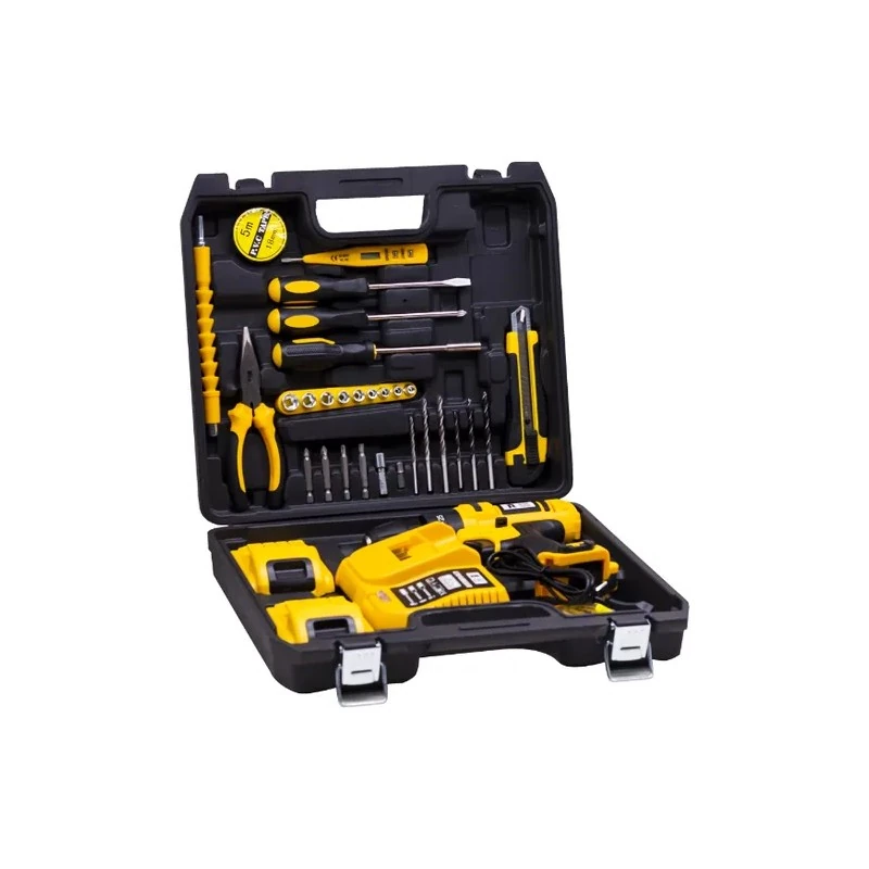 Kit de Ferramentas Germany Tools ET2360 com Furadeira Sem Fio / Recarregável / 29 Peças / Bivolt