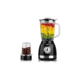 Liquidificador Raf Blender R.2826B / 1.5 Litros / 500W / 2 Velocidades + Pulsar / 220-240V ~ 50/60HZ - Preto
